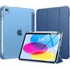 MoKo Cover per iPad (A16) 11a/10a Generazione 11/10,9 Pollici, Blu Marino