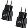 AOKUTDA 2-Pack Caricatore USB Ricarica Rapida per Samsung Galaxy S8 S9 S10 S10e S20 S21 S22 S23 Plus A56 A55 A54 A52S A35 A33 A16 A15 A14 A13 A06 M35 M13 Caricatore Cellulare e altri Smartphone