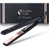 Golden Curl Piastra per Capelli Golden Curl - 5 Anni di Tranquillità - Piastra Professionale 2 in 1 per Lisciare e Arricciare i Capelli - Ferro Hair Straightener Lisciante e a Onde (Rosa Oro)