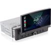 LXKLSZ Autoradio singolo DIN con schermo a scomparsa, CarPlay wireless e Android Auto, autoradio con touchscreen a scomparsa e qualità audio di livello OEM, Bluetooth, FM RDS