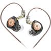 keephifi KZ EDX PRO In Ear Monitor 1DD KZ Cuffie in Ear Con Filo Auricolari KZ Con Cavo Staccabile a 2 pin Auricolari con filo, kz cuffie con filo(Nero,senza microfono)