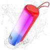 VOCH Cassa Bluetooth Portatile con Luce LED RGB, 40W Stereo Potente Altoparlante Bluetooth 5.3, Accoppiamento TWS, IPX7 Impermeabile, 20 Ore di Riproduzione per Esterno, Feste, Camping (Rosso)