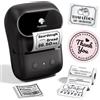Phomemo M108 Etichettatrice Bluetooth, Portatile Stampante Etichette Adesive Termica Etichettatrice Etichette Adesive per Codici a barre,Cucina,negozi, Compatibile con iOS Android e PC, Nero