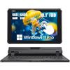 Fujitsu Stylistic Q5010 2 in 1 Touchscreen Laptop 10.1" FHD Tablet, Intel Celeron N4020, 4GB RAM, 64GB eMMC, Tastiera Giapponese (QWERTY), Windows 11 Pro (Ricondizionato)