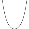 FOCALOOK Collana Donna Uomo Acciaio Inossidabile, Collana Catena Serpente Nero lunga 60cm, Catenina Acciaio Snake per Donna Uomo, Confezione Regalo