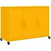 Generico Credenza Giallo Senape 100,5x39x72 cm in Acciaio,Mobili,Armadietti e portaoggetti,Buffet e credenze,Giallo,25 kg,846683