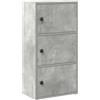 Generico Libreria Grigio Cemento 40x24x77 cm in Legno Multistrato,Mobili,Scaffalature,Librerie,Grigio,11.8 kg,860367