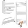 Granitan Termoarredo Bagno 50x80 cm - 322W - Termo Arredo da Bagno - Termoarredo Idraulico - Termosifone da Parete - Bianco