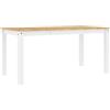 Generico Tavolo da Pranzo Panama Bianco 160x80x75 cm Legno Massello Pino,Mobili,Tavoli,Tavoli da Cucina e Sala da Pranzo,Bianco,21.6 kg,4005707