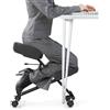 GIANTEX Sedia Ergonomica per Correzione Posturale, 4 Ruote Bloccabili e Supporto per Ginocchia, Sedia da Lavoro con Seduta Regolabile, Carico Fino a 100 kg (Non Schienale)