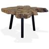 Cervaline Tavolino da Salotto in Legno di Teak Autentico 80x70x38 cm,Mobili,Tavoli,Tavolini Decorativi,Tavolini da Salotto,19kg - 244550