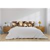Oedim Testiera per letto in PVC, forme geometriche, imitazione legno, 150 x 60 cm, disponibile in diverse misure, leggera, elegante, resistente ed economica
