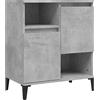Generico Credenza Grigio Cemento 60x35x70 cm in Legno Multistrato,Mobili,Armadietti e portaoggetti,Buffet e credenze,Grigio,20 kg,821152