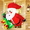 Joiedomi Babbo Natale Gonfiabile Alto 3,5 Piedi con Sacchetti Regalo usciti dalla Finestra, Gonfiabile con LED Integrato per Decorazioni per finestre, Feste di Natale al Chiuso, all'aperto, Cortile