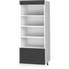 Vicco Scaffale da cucina Fame-Line, Antracite country/Bianco, 60 cm
