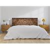 Oedim Mandala_H132 - Testiera per letto in PVC, diverse misure, leggera, elegante, robusta ed economica (legno Mandala scuro, H132, 150 x 60 cm)