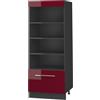 Vicco Scaffale da cucina Fame-Line, Bordeaux lucido/Antracite, 60 cm