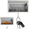 SoeUyd Cassetta Portachiavi per Auto, Garage con Porta Apribile, da Parete per Montaggio a Parete, Gancio Portachiavi, Gancio per Chiavi per Gli Amanti Delle Auto (Grigio)