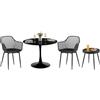 DazzlerE Tavolo bistrot con 2 sedie, tavolo da pranzo rotondo con sedie