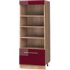 Vicco Scaffale da cucina Fame-Line, Bordeaux lucido/Rovere dorato, 60 cm