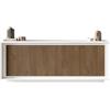 Web Convenienza Madia con 4 Ante Made in Italy - Credenza Contenitore Collezione Sky per Soggiorno Cucina Ingresso Sala da Pranzo Mobile Design moderno originale - Bianco laccato opaco/mercure