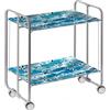 DON HIERRO Carrello da cucina pieghevole grigio con ruote BAUHAUS 2 ripiani