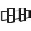 Generico Scaffale a Parete Rovere Nero 159x18x65 cm in Truciolato,Mobili,Scaffalature,Scaffali e mensole per pareti,Nero,14.45 kg,868064