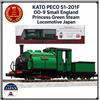 KATO Locomotiva a vapore KATO PECO 51-201F OO-9 Small England Princess Green Japan