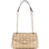GUESS SILIA GIRLFRIEND SATCHEL, COLOR BSG - BISCOTTI LOGO BSG - BISCOTTI LOGO One Size