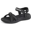 DREAM PAIRS Sandali Sportivi da Donna Scarpe con Comodi Leggeri Eva Plantare Sandali per Trekking Spiaggia Vacanze Escursioni Passeggiate,Size 36,Nero,QDL19001L