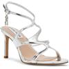 Steve Madden, Gracia, Scarpe Sandali Tacco Decolletè Moda Fashion (Silver, Sistema Taglie Calzature EU, Adulto, Numero, Media, 37)
