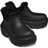 Crocs Stivali corti foderati unisex per adulti, Nero/nero, 10 Women/8 Men