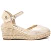 REFRESH - Sandali con zeppa Donna Oro - Scarpe comode e versatili - Moda casual - Modello 17285901 (Misurare 39)
