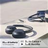 Sony WH-CH720N Cuffie Bluetooth wireless con cancellazione del rumore - Durata della batteria fino a 35 ore e ricarica rapida - Nero