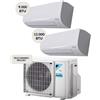 Daikin Condizionatore DUAL split 9000btu+12000 btu WiFi 2AMXF40A + ATXF25G + ATXF35G Climatizzatore Fisso