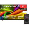 LG NANO 4K UHD AI 75NU850B6LA 190,5 cm (75") 4K Ultra HD Smart TV Wi-Fi Nero