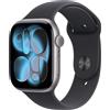 Apple Watch Series 11 GPS 46mm Cassa Alluminio Grigio Siderale con Sport Band Nero - S/M