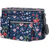 SONARIN Multifunzionale Borsa Organizer per Passeggino,Grande Capacità Impermeabile Borsa Passeggino Universale Organizzatore per Passeggino Borsa per Carrozzina Borsa Cambio(Fiori)