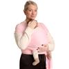 RYLOOBABY Fascia per Bambino Ryloobaby da Neonato a Bambino 3-16kg - Morbida Fasciatura Elastica per Bambino - Testata per la Sicurezza - Fascia per Bambino a Mani Libere - Fascia per Neonato (Rosa Chiaro)