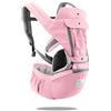 SONARIN 3 in 1 Multifunzione Hipseat Marsupio Baby Carrier,Porta bebè,Portantina per bebè,Anteriore e Posteriore,100% Cotone,Ergonomico(Rosa)