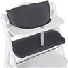 hauck Highchair Pad Deluxe Cuscino per Seggiolone Alpha+ e Beta+ - Cuscino Sedia Bambino in 2 Pezzi Morbido e Facile da Lavare - Cuscino Neonato dai 6 Mesi - Nero