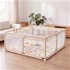 NUANUA Box Bambini XXL 150x180 cm - Recinto Neonato con Tappeto - Beige