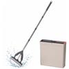 Relaxdays Set mop Relaxdays, secchio 5 L con strizzatore, 3 scomparti, beige