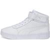 PUMA Women Carina 2.0 Mid Scarpe da ginnastica, Puma White Puma White Puma Silver, 38.5 EU