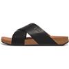 Fitflop Iqushion Men's Leather Cross Slides, Sandali a Ciabatta Uomo