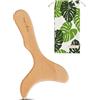 Thermikoa Tagliere modellante in legno per drenaggio linfatico su gambe, braccia, glutei e addome, massaggiatore anticellulite in legno, guasha corpo per massaggio manuale