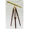 B-Creative Navy, telescopio nautico in ottone con treppiede in legno, 25,4 cm
