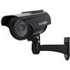 AMONIDA Telecamera Finta Ad Energia Solare con Design Realistico e Angolo di Visione Regolabile per Sorveglianza di Sicurezza Esterna 1 unità Nera (BLACK)