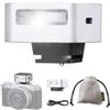 ZENIKO ZF04 - Mini flash portatile per fotocamera, potenza regolabile a 2 livelli, 6500 K ± 200 K, CCT stabile, design retrò leggero, compatibile con fotocamere Sony/Canon/Fuji/Nikon, Hotshoe/S1/S2 Sync9