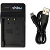 vhbw caricatore USB-C compatibile con Casio Exilim EX-Z21, EX-Z20, EX-Z22, EX-Z15, EX-Z19, EX-Z18 per camera + cavo USB-C + LED